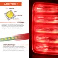 thumbnail image 5 of AKKON - Fits 2013-2018 RAM 1500 2500 3500 Pickup Truck LED Type Dark Red Tail Light Brake Lamp Passenger Right Side, 5 of 7