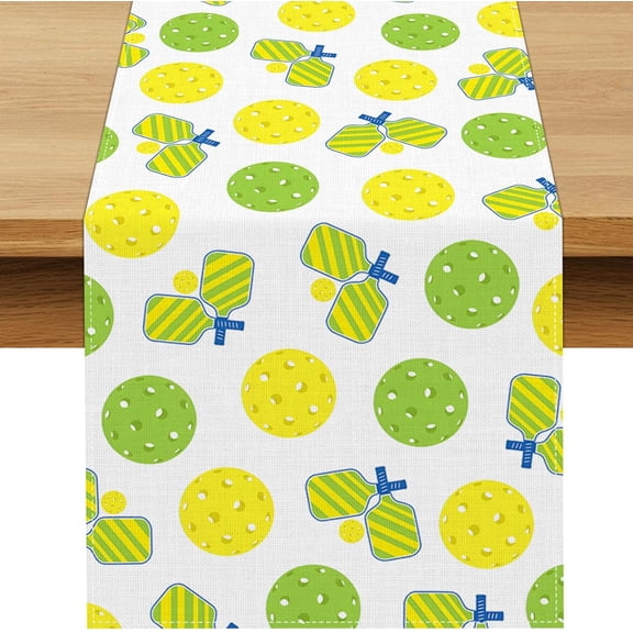 Pickleball Party Decorations Table Runner Sports Themed Birthday Party Decor Dining Room Home Kitchen Table Decor