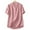 Pink, variant on ZANZEA Womens Blouses V-Neck Short Sleeve Button Down Front Shirt Top