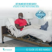 Stander EZ Click Bed Handle, Long-term Care Hospital Bed Rail, Supports 500 lbs, Set of 2
