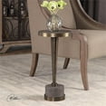 thumbnail image 2 of Bowery Hill 11" Round Contemporary Metal Accent End Table in Bronze, 2 of 7