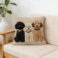 thumbnail image 6 of Lzobxe Throw Pillow Covers with Zipper, Cozy Cute Pattern Cushion Cases, Embroidery Decorative Pillowcase for Living Room Sofa and Bedroom Couch, 6 of 6