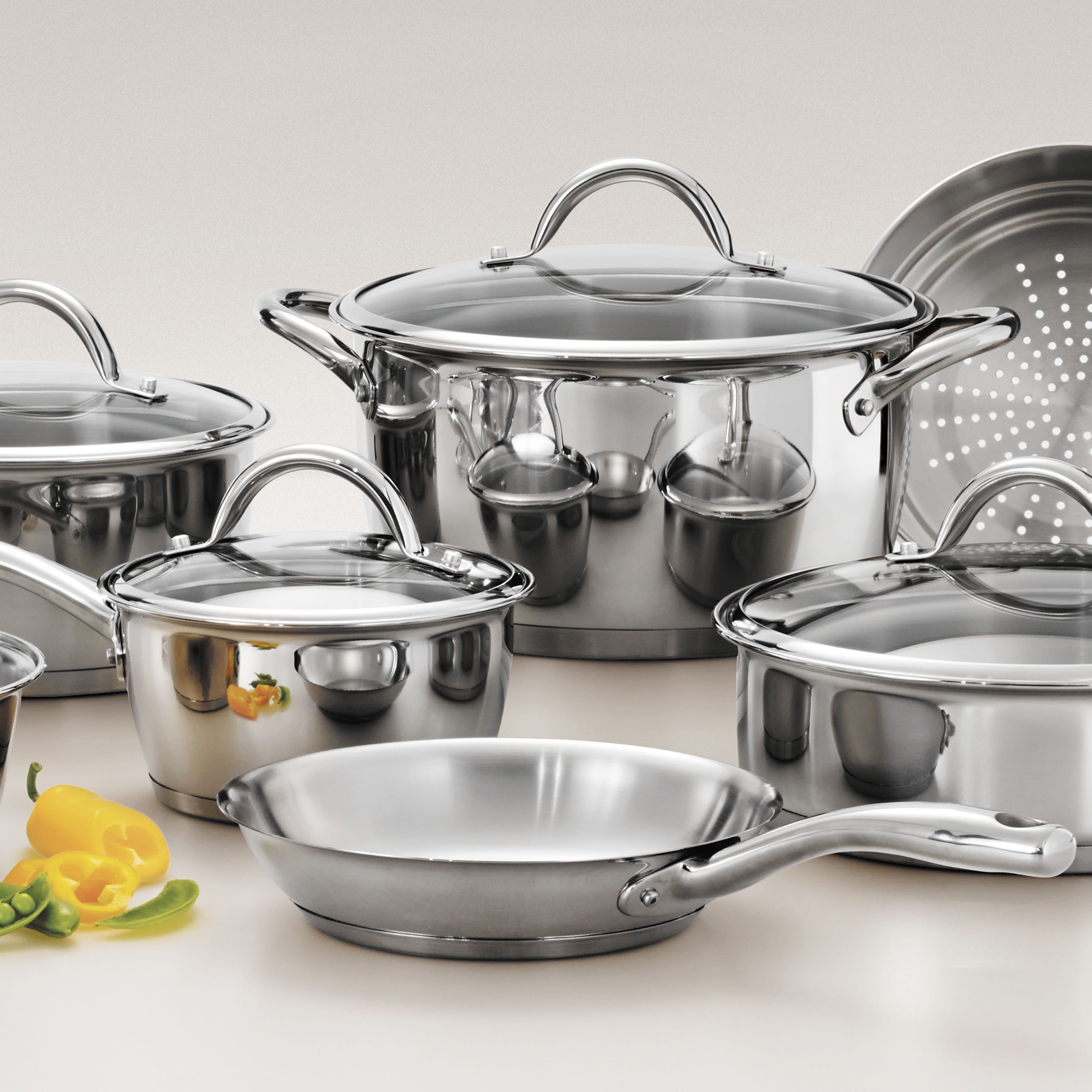 Tramontina Gourmet Stainless Steel Tri-Ply Base Cookware Set, 12 Piece - image 6 of 7
