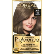 L'Oréal Paris Superior Preference Adult Permanent Hair Color, 6A Light Ash Brown