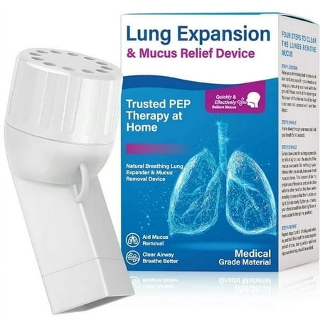 Breathing Exercise Device for Lungs, Breathing Lung Expander, Mucus Removal Device, Hand-Held Breathing Trainers, Improves Lung Capacity