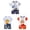 6Pcs Cute Baby Boy Clothes-Sky Blue+White+Hot Pink, variant on Gerichy 6PCS Toddler Boys Clothes Baby Boy Outfit Sets Baby Boy Summer Clothes 12 18 24 Month 3T 4T 5T 6T Toddler Boy Outfits Dinosuar Set