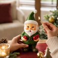 thumbnail image 6 of Gardjoe Premium Collectible Santa Claus Resin Figurine with Hand Painted Details in Red and Green for High End Christmas Tabletop and Shelf Display, 6 of 6