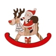 thumbnail image 1 of Juguetes Navideños Caballito Balancín De Madera De Navidad Juguetes Para Guardería Regalos Navideños Para Niños*1 Unidad, 1 of 2