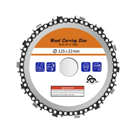 

Grinder Wood Carving Disc Grinder Saw Disc for 4 /5 Angle Grinder Chainsaw Grinding Wheel Chain Blade Circular Plate 5 Inches 14 Teeth