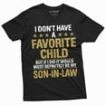 thumbnail image 3 of Favorite Son in Law child Tee Shirt Mother's day Father's day Gift Tee shirt Funny Family tee (Medium Grey), 3 of 7