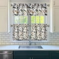 thumbnail image 3 of Rustic Home Accents Curtains - 3 PCS Farmhouse Style, 54" Valance + 2 Tier Panels, Rod Pocket for Standard Windows, 3 of 6