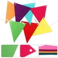 thumbnail image 3 of 5 uds pancarta de fiesta forma triquetro tela de fieltro 18x15x6cm banderines de bandera decorativa para decoración de fiesta bandera de color, 3 of 13