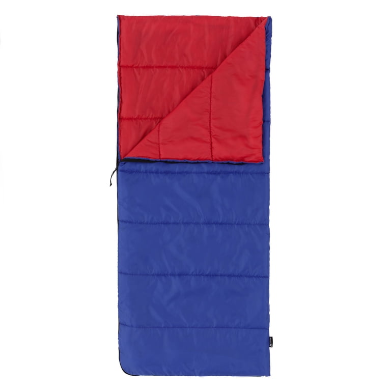 Youth Rectangular Sleeping Bag, 50°F, Blue photo 1