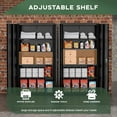 thumbnail image 6 of 72 In Metal Storage Cabinets with Locking Doors and Adjustable Shelves, Steel Storage Cabinet for Garage, Home Office(Black), 6 of 9