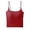 Red, variant on Built in Bra Tank Tops for Women Elegant Solid Color Sleeveless Camisole Slim Straps Relaxed Fit Seamless Back Layering Summer Womens Casual Tops Red M
