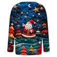 thumbnail image 4 of Christmas Cardigans for Women Plus Size Casual Print Long Sleeve Fashion Open Front Jacket, 4 of 5