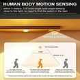 thumbnail image 5 of 1pc LED Cabinet Light With Motion Sensor, Ultra Thin Human Body Induction Intelligence LED Lamp Ultra Thin, For Kitchen Counter Bedroom Wardrobe(7,8or11,8or15,7), 5 of 10