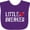 Purple, variant on Inktastic Little Heartbreaker with Arrow Boys or Girls Baby Bib