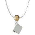 thumbnail image 1 of Delight Jewelry Silvertone Book Mia Monkey Charm Necklace, 1 of 4