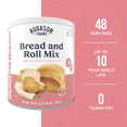 thumbnail image 2 of Augason Farms Bread and Roll Mix Can Emergency Food Supply, 48 Servings, 10 Year Shelf Life - Makes 6 Loaves or 72 Bread Rolls for Prepared Meals Ready to Eat, 2 of 7