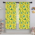 thumbnail image 5 of Blackout Kids Curtains,Yellow Dinosaurs Plants Pattern Childrens Insulated Curtains Set Of 2,Bedroom Essentials,Toddler Room Decor 42"x63", 5 of 5