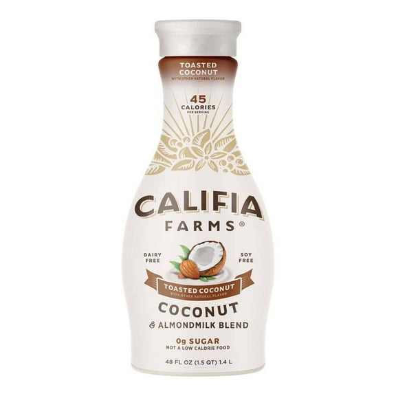 Bebida Califia Farms de coco tostado con almendra 1.4 l