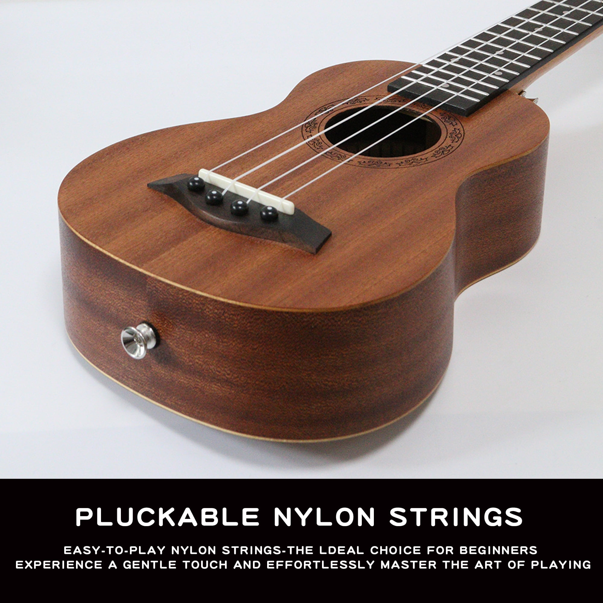 Likegreen 21" Ukulele for Beginner Kids with Free Gig Bag, High-Quality Wood