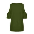 thumbnail image 5 of JINMGG Womens Tops,Fashion Women Printing O-Neck T-Shirt Short Sleeve Casual Tee Tops Blouse Green XL, 5 of 5