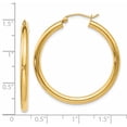 thumbnail image 4 of Boucles d'Oreilles Créoles Rondes en Or Jaune 14 K, 4 of 8