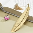 thumbnail image 4 of Marcapáginas de plumas de metal de estilo vintage, regalos de cumpleaños para maestras, mujeres, marcas de libros de mariposas, Día de la Madre, Navidad, Día de San Valentín, regalos de agradecimiento, 4 of 4