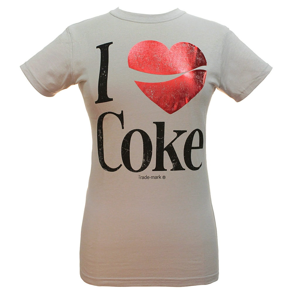 Coca-Cola - Coca-Cola Vintage I Heart Coke Junior's T-Shirt - Walmart ...