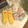 thumbnail image 3 of Crazy Fuzzy Silly Socks for Girls,Boys,Novelty Funny Big Eyes Socks,Cute Soft Fluffy Slipper Sock Gift for Christmas, 3 of 7