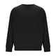 thumbnail image 3 of Ceisia Mens Long Sleeve Pullover Loose Sweater Waffle Knit Round Neck Lounge Loose Type Black L Gift, 3 of 6