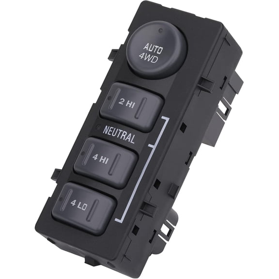 4x4 Transfer Case Switch, 4WD Wheel Drive Switch Button, Compatible with 1999-2002 Chevrolet Silverado, Chevy Suburban, Tahoe, Avalanche, GMC Yukon, Sierra, Replaces OE 19168767 15709327 901-062