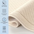 thumbnail image 2 of Alfombra de baño Arkwright, 100% algodón, muy absorbente, 50 x 80 cm, color beige, 2 of 6