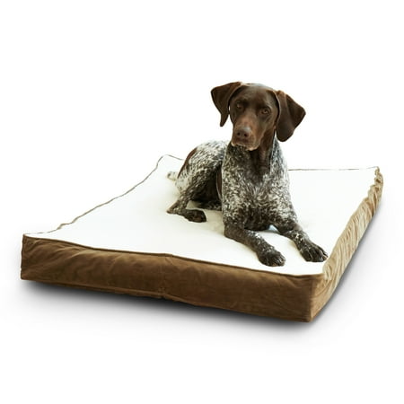 Happy Hounds Oscar Latte Sherpa Orthopedic Dog Bed  Medium