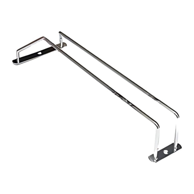 Kearding Estante para copas de vino de acero inoxidable, fácil de instalar, solución de almacenamiento conveniente, estantes para copas de Barra de herramientas de un solo piso 35CM
