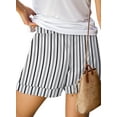 thumbnail image 4 of Fantaslook Womens Casual Shorts Elastic Waist Drawstring Shorts Pants with Pockets Summer Beach Floral Shorts, 4 of 8