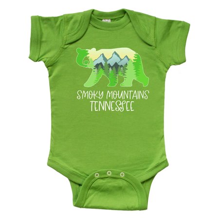 

Inktastic Smoky Mountains Tennessee- Mountains and Bear Shape Gift Baby Boy or Baby Girl Bodysuit