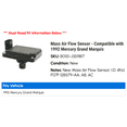 thumbnail image 2 of Mass Air Flow Sensor - Compatible with 1992 Mercury Grand Marquis, 2 of 2