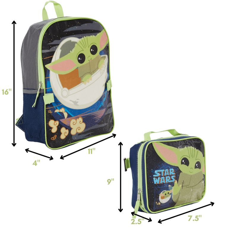 Star Wars Backpack with Lunchbox Set for Boys Kids ~ 3 Pc Bundle with  Deluxe 16 Classic Star Wars Backpack, Insulated Lunch Bag, And Stickers  (Star