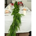 thumbnail image 6 of TETOU 15 ft Christmas Norfolk Pine Garlands, Faux Greenery Pine Garland, Real Touch Norfolk Pine Staircase Garland for Christmas Decorations Indoor Mantel Door Holiday Decor, 6 of 7