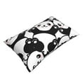 thumbnail image 3 of Naloa Seamless Pattern Cute Panda Pillowcase, Throw Pillowcase, Wrinkle-Free, Stain-Resistant with Hidden Zipper for Bedroom Sofa - 20"x30", 3 of 9
