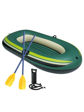 Inflatable Boat Canoe Series 2 Person with Hand Pump and Oar, Fishing Boat Fishing Drifting Diving Tool, 67'' x 38''