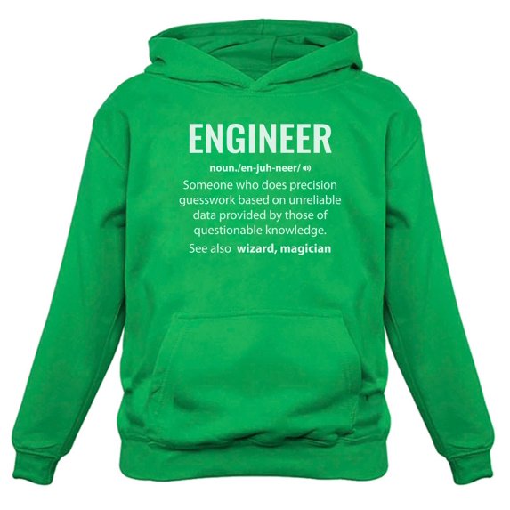 Tstars Mens Gift for Engineers Engineer Shirts Engineer Definition Noun Profession Career Job Funny Humor Science Tech Hoodie