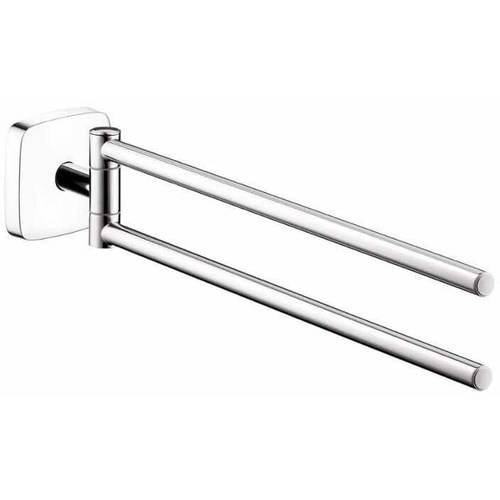 Hansgrohe 41512000 PuraVida Towel Bar Dual Swivel 16", Chrome Walmart