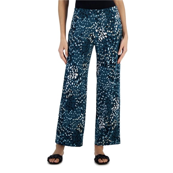 JM Collection Women's Variation Spots Printed Pull-On Pants Size XXL