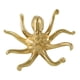 thumbnail image 1 of Pomo y manija para gabinete, pomo para puerta de armario, tirador de latón, tirador decorativo Pulpo 48x38cm, 1 of 9