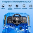 thumbnail image 3 of 12V Ride On Dump Truck Kids Ride On Car for Kids, Battery Powered Electric Car with Remote Control, Electric Dump Bed, Wear-Resistant Tires, 4 Wheels Tractor Ride On Toys, Blue, 3 of 7