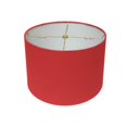 thumbnail image 1 of Royal Designs Inc. Pantalla de lámpara de tapa dura de tambor poco profundo HB-610-14RED Rojo 13 x 14 x 9, 1 of 5